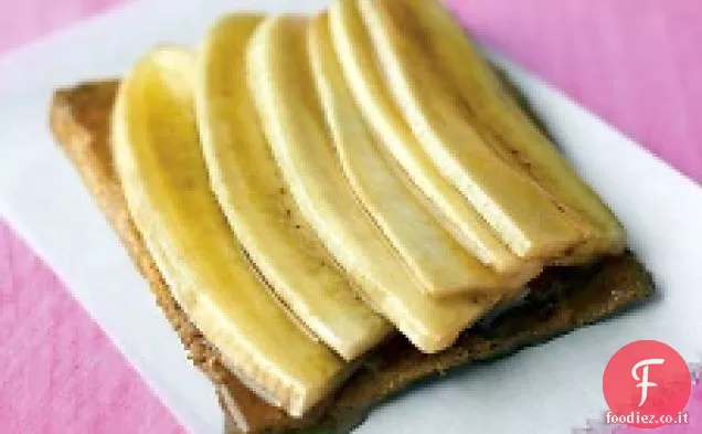 Tartellette di banana glassate al rum