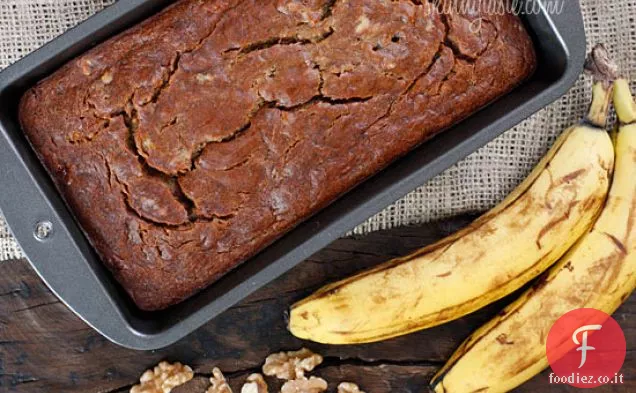 Pane di noci di banana a basso contenuto di grassi