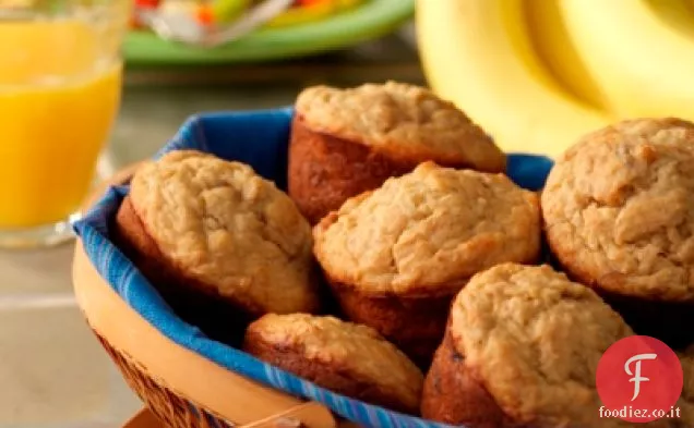 Muffin di crusca di banana