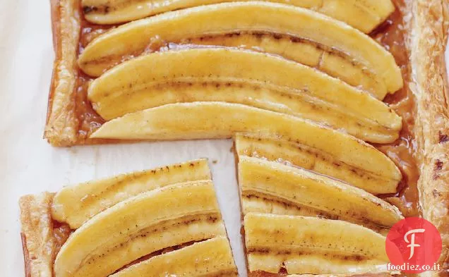 Crostata di banana caramellata