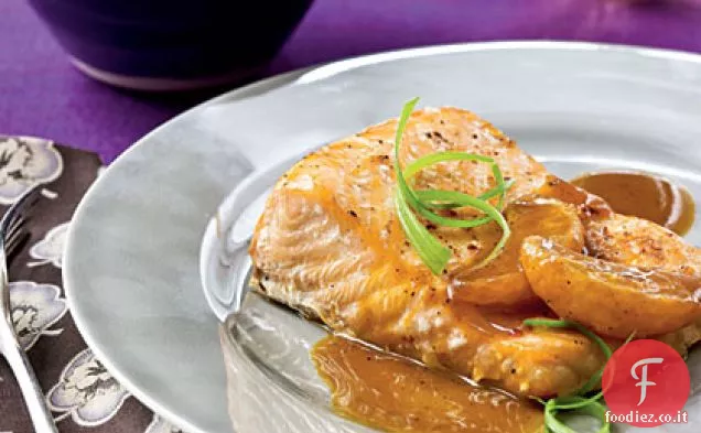 Salmone con Satsuma-Glassa di soia