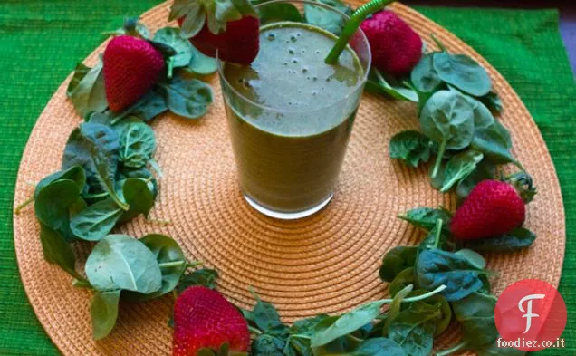 Frullato di fragole Banane Spinaci