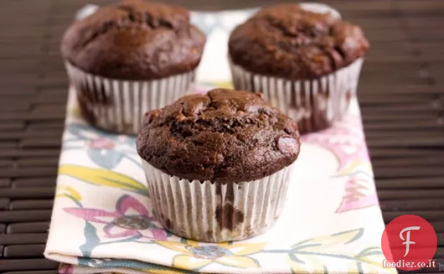 Muffin alla banana al cioccolato