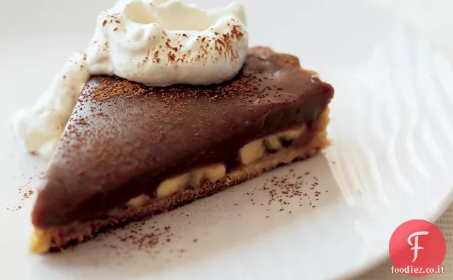 Torta di banana al cioccolato al latte