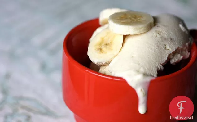 Gelato al budino di banana