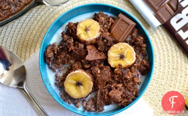 Cioccolato Banana farina d'avena al forno