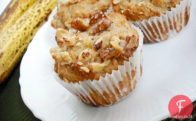 Muffin alla banana e noce