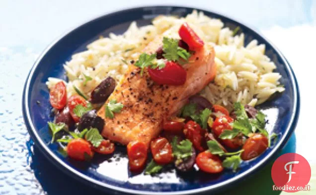 Salmone Toscano con Rosmarino Orzo