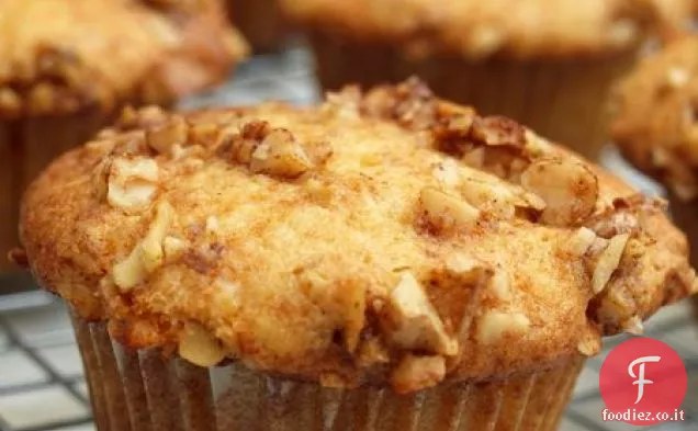 Muffin al miele di banana e noci