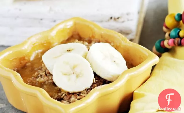 Dessert di Crumble di banana al forno individuale
