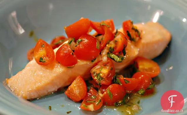 Salmone con Pomodoro Basilico Gusto