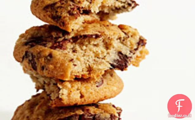 Biscotti al cioccolato banana-noce