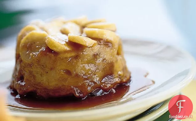 Budino di pane e burro alla banana