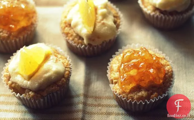 Cupcakes colibrì con glassa di marmellata