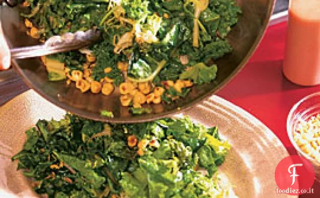 Insalata calda di verdure autunnali con vinaigrette di prugne