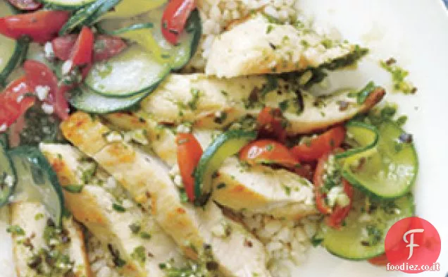 Pollo al pesto di fagioli neri e mandorle