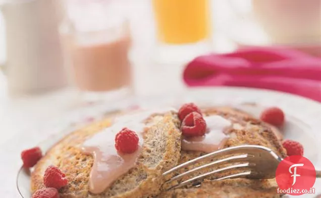 Frittelle integrali con sciroppo di crema di bacche