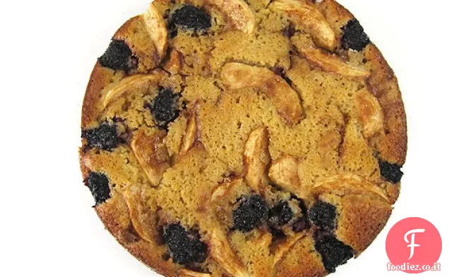 Torta di mele e more