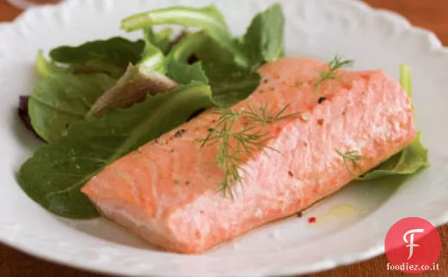 Salmone in camicia semplice