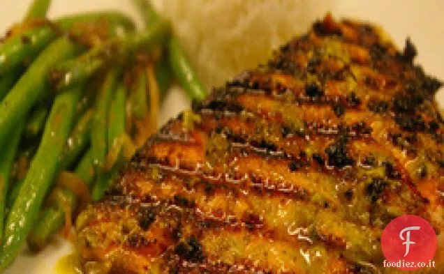 Salmone con marinata di Chermoula