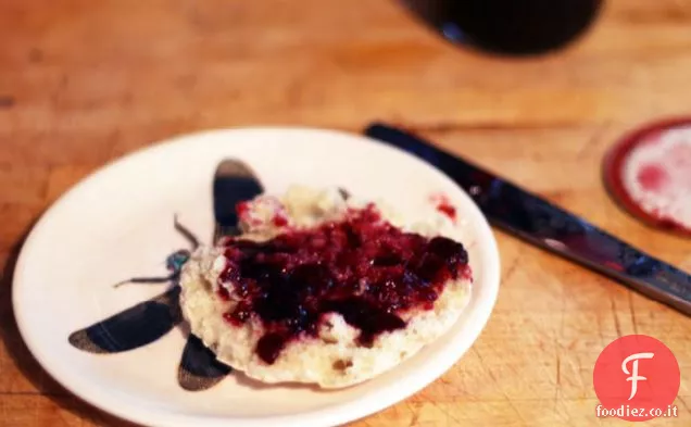 Marmellata di bacche di vaniglia di more senza semi