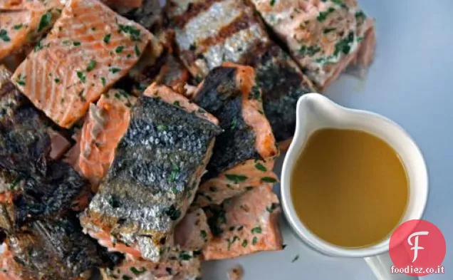 Cena stasera: salmone con salsa di agrumi