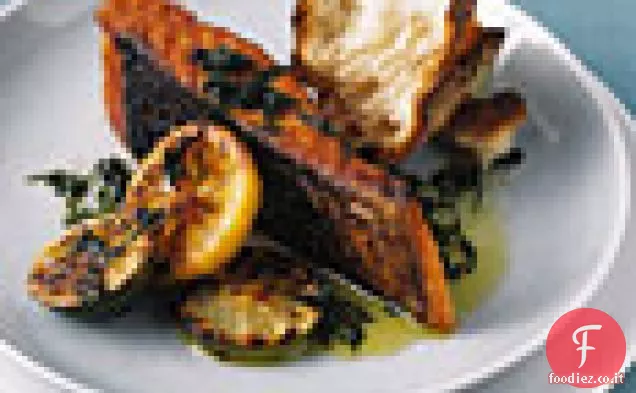 Salmone alla griglia con Basilico e Menta