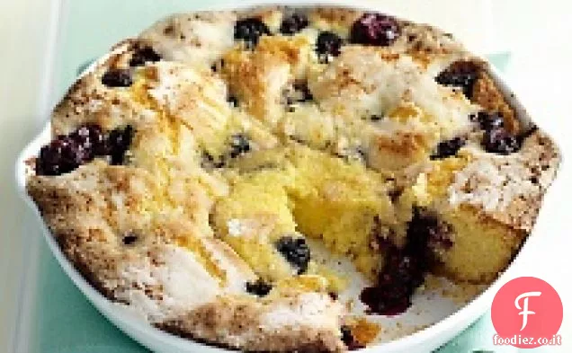 Torta di farina di mais di more