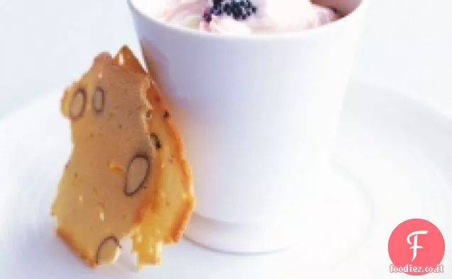 Pentole di cheesecake alla mora
