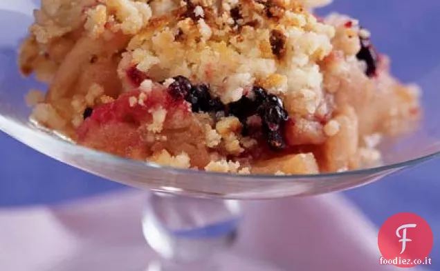 Crumble di mele e more