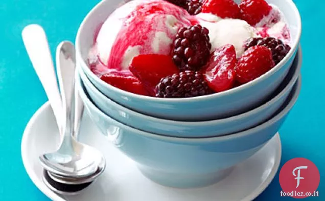 Sundaes arrostito della bacca