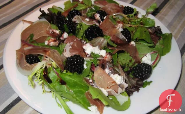 Insalata di more con Vinaigrette di more