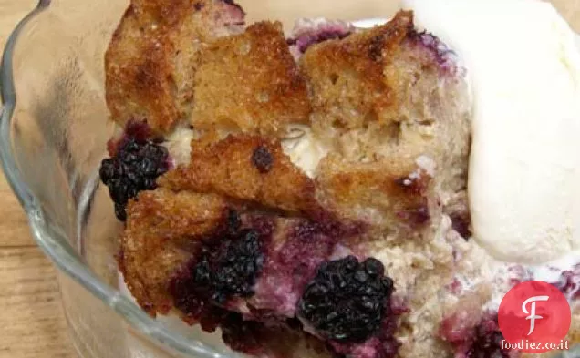 Budino di pane di more