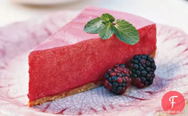 Torta di chiffon di mora e limone congelata