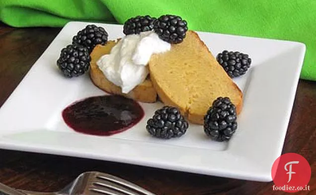 Buccellato al Limone Con More, Panna e Vin Santo