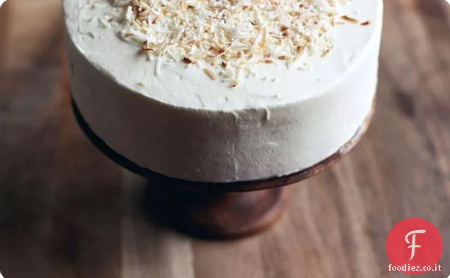 Torta di gelato alla crema di cocco