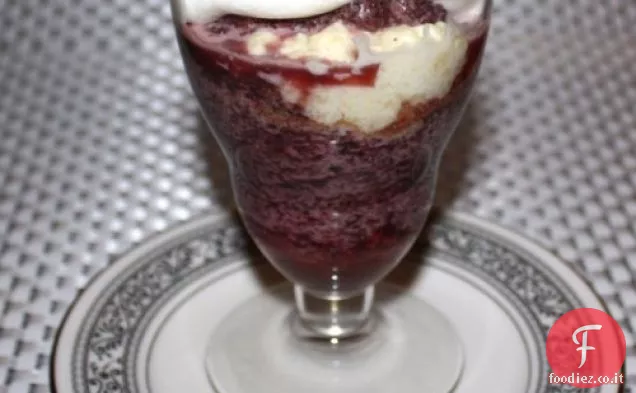 Mousse al limone viola