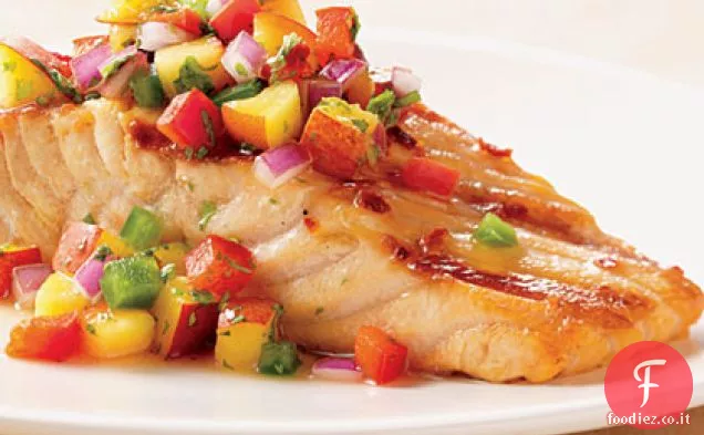 Salmone con Salsa alla Nettarina