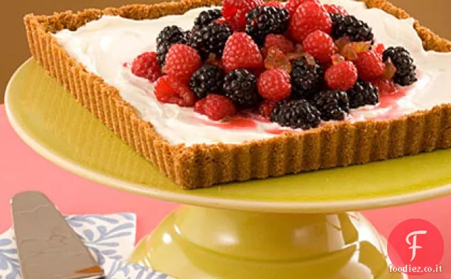Crostata di gelato al limone e zenzero