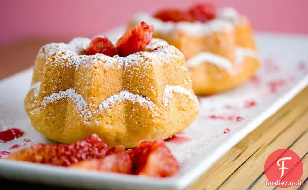 Mini Coconut Blood Orange Bundt Cakes