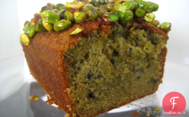 Torta all'Olio d'Oliva all'Arancia Rossa con Pistacchi canditi
