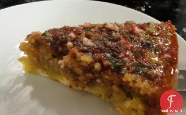 Torta di tè all'arancia rossa