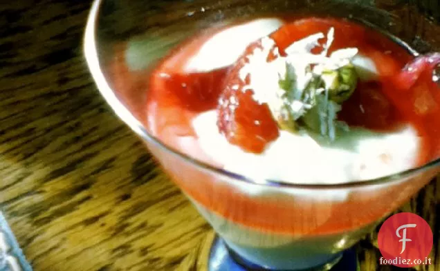 Budino al Pistacchio e Cioccolato Bianco con Arancia Rossa