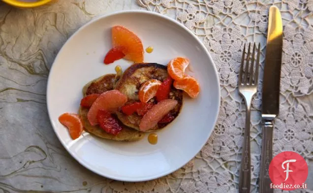 Frittelle di agrumi invernali al burro marrone