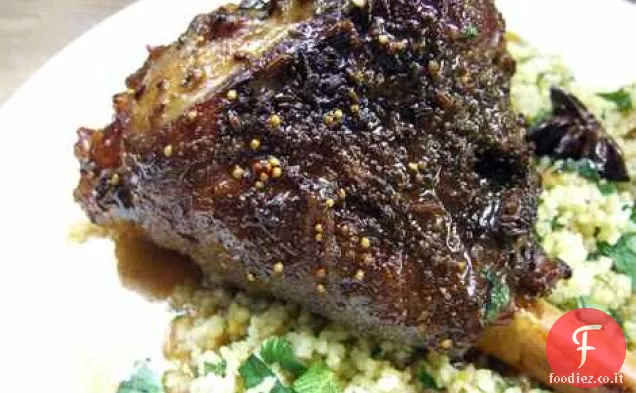 Stinchi di agnello brasati con fichi, Anice stellato e Arancia rossa