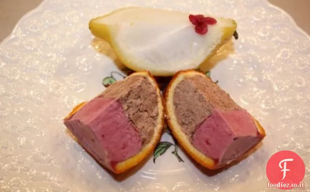 Mousse al Cioccolato e Arancia Rossa, Granita al Limone