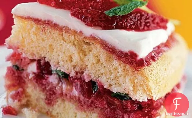 Torta a strati di arancia rossa