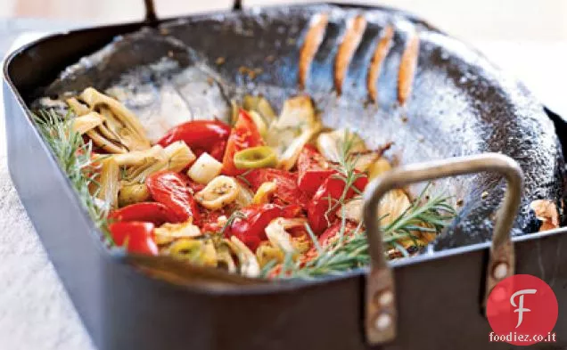 Salmone Arrosto alla mediterranea con Finocchietto