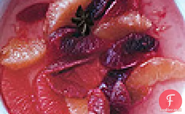 Insalata di agrumi con sciroppo di anice stellato