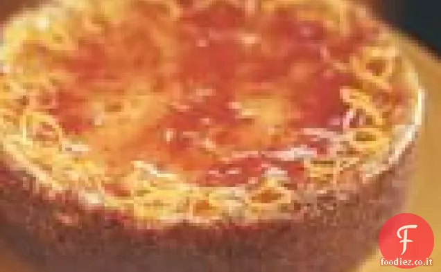 Cheesecake di ricotta con glassa di marmellata di arance rosse
